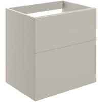 Shetland 590mm 2 Drawer Wall Unit (No Top) - Matt Latte