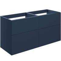 Shetland 1180mm 4 Drawer Wall Unit (No Top) - Matt Deep Blue