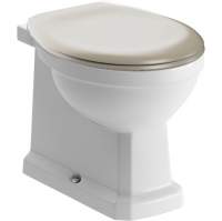 Shetland Back To Wall Toilet & Matt Latte Close Seat