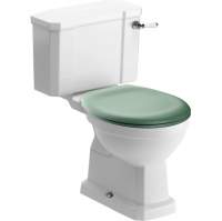 Shetland Close Coupled WC & Sage Green Soft Close Seat