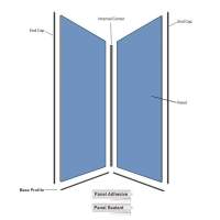 Showerwall Impression Collection Two Sided Kit 900 x 900mm