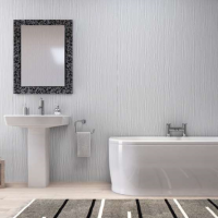 Lustrolite Arctic White High Gloss Bathroom Wall Panels