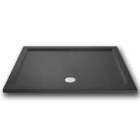 Nuie 1200 x 1000 Rectangle Shower Tray Slate Grey - FREE Waste