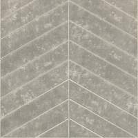 Soft Grey Chevron Patterns Reflect Tile Wall Panels