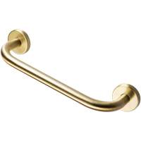 Straight 640mm Grab Rail - Brushed Brass