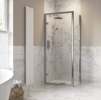 Kudos Pinnacle 8 1500mm Hinged Shower Door for Recess - Left Hand