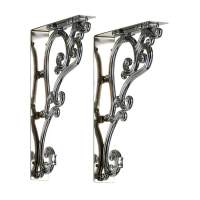 Burlington Medium Ornate Bracket - Chrome