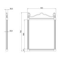 Metro 60 Framed Mirror 600 x 800mm - Polished Frame - Origins Living