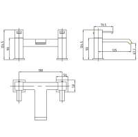 Sagittarius Axis Bath Shower Mixer Tap