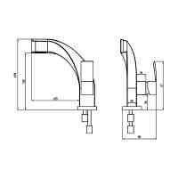 Burlington Stafford Traditional Basin Monobloc Mixer Tap - STA11