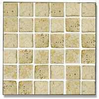 Abacus Travertine Marble Mosaic Single Colour 4.9cm 30 x 30cm