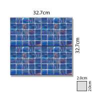 Abacus Brown Square Glass Mosaic Tile Sheet - 327 x 327mm