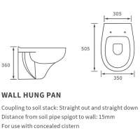 Ankam Rimless Wall Hung Toilet & Soft Close Seat