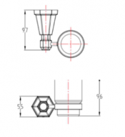 Washington Concealed Cistern Bottom Inlet - RAK Ceramics