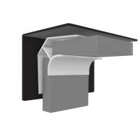 Ceiling Internal Corner - One Piece - Silver - MultiPanel Ceiling Panel Profile Trim