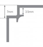 Multipanel Economy 3mm End Cap Profile