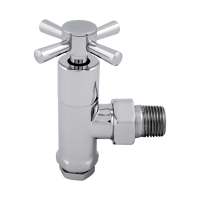 Abacus Ultima Quattro Angled Radiator Valve Chrome