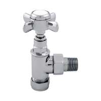 Abacus Ultima Traditional Angled Radiator Valve Chrome