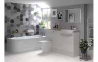 Elation Ikoma 850mm Vanity Unit & Basin - Pearl Grey Matt