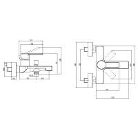 Francis Pegler Visio Wall Mounted Bath Filler Tap