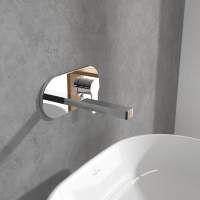 Laguna Black & Gold Wall Mounted Basin Mixer Tap - Jaquar