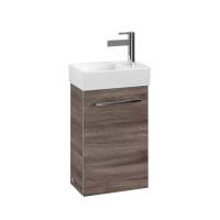 Villeroy & Boch Avento 340mm Left Hand 1 Door Bathroom Vanity Unit And Left Hand Basin - Stone Oak