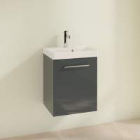 Villeroy & Boch Avento 580mm Bathroom Vanity Unit And Basin 2 Drawers Stone Oak