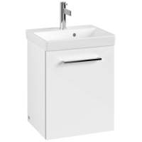 Villeroy & Boch Avento 430mm Bathroom Vanity Unit And Basin 1 Door Crystal White