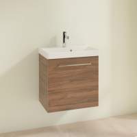 Villeroy & Boch Avento 780mm Bathroom Vanity Unit And Basin 2 Drawers Stone Oak