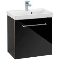 Villeroy & Boch Avento 530mm Bathroom Vanity Unit And Basin 1 Door Crystal Black