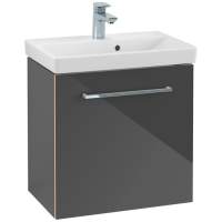 Villeroy & Boch Avento 530mm Bathroom Vanity Unit And Basin 1 Door Crystal Grey