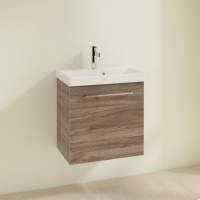 Villeroy & Boch Avento 780mm Bathroom Vanity Unit And Basin 2 Drawers Oak Kansas