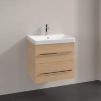 Villeroy & Boch Avento 580mm Bathroom Vanity Unit And Basin 2 Drawers Arizona Oak