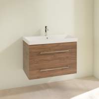 Villeroy & Boch Avento 780mm Bathroom Vanity Unit And Basin 2 Drawers Arizona Oak