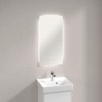 Villeroy & Boch Avento 340mm Right Hand 1 Door Bathroom Vanity Unit And Left Hand Basin - Oak Kansas