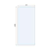 Aquadart 1600mm Wetroom 10 Shower Screen