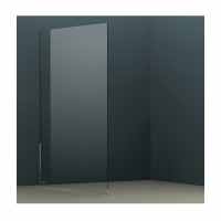 Sommer 800mm Wetroom Glass Panel Silver Profile