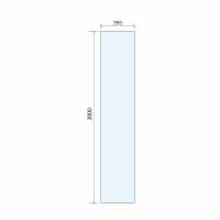 Abacus 10mm Glass Panel For Wetrooms - 390mm