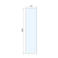 Abacus 10mm Glass Panel For Wetrooms - 390mm