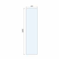 Abacus 10mm Glass Panel For Wetrooms - 390mm