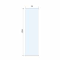 Abacus 10mm Glass Panels For Wetrooms - 890mm