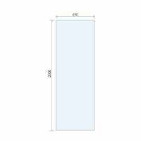 Aquadart 1000mm Wetroom 10 Shower Screen