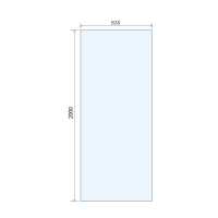 Sommer 600mm Wetroom Glass Panel Silver Profile