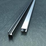 Abacus Vessini X Series Straight Connecting Channel -10mm Thick Glass