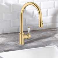 Blanco Jandora Twin Brushed Steel Kitchen Tap -  526704