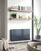 Cassius 550 x 993mm Designer Radiator Anthracite Texture - DQ Heating