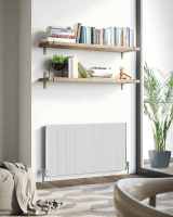 Cassius 550 x 785mm Designer Radiator White - DQ Heating