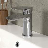 Francis Pegler Izzi Monobloc Twin Handle Basin Mixer Tap