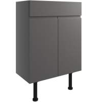 Venetian 600mm Basin Unit - Onyx Grey Gloss