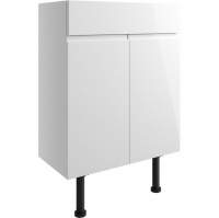 Venetian 600mm Basin Unit - White Gloss